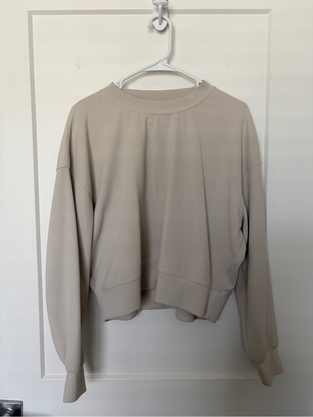 lululemon athletica Ribbed Crewneck Sweatshirt - Beige